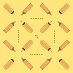 Hot Dog Alert - Seamless Patterns