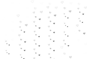 Light Gray vector texture with lovely hearts.