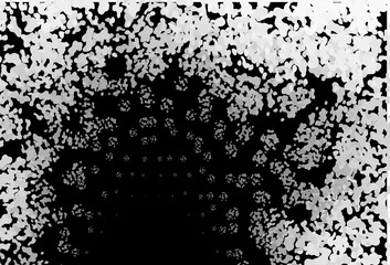 Dark Silver, Gray vector background with abstract forms.
