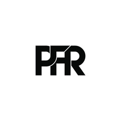 pfr letter original monogram logo design