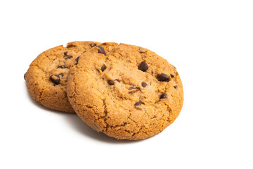 cookies with chocolate isolated