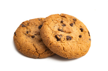 cookies with chocolate isolated