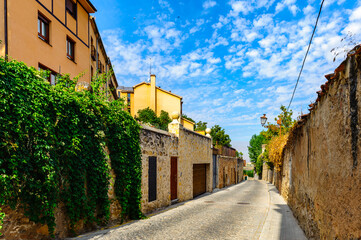 It's Street in old Spanish town Segovia