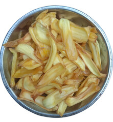 the jack fruit fry in a bowl