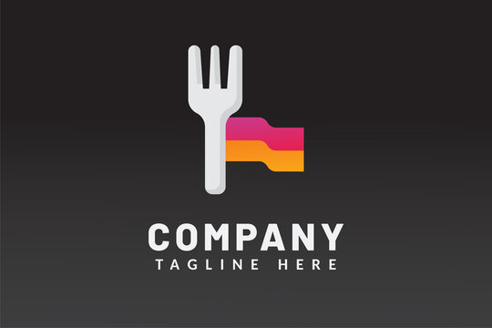 cooking Illustration logo template for restaurant