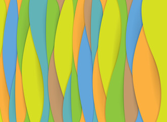 Abstract color vector background.
Wave paper layers.
