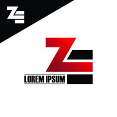 Letter ZE logo icon design vector. monogram logo vector illustration.