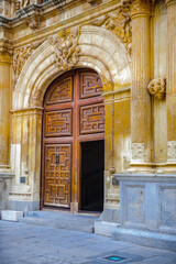Fototapeta na wymiar It's Door of the Alcala University, Alcala de Henares, Spain