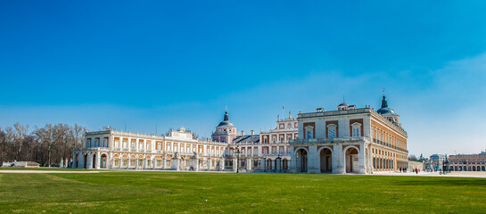 Obraz premium It's Royal Palace of Aranjuez, a residence of the King of Spain, Aranjuez, Community of Madrid, Spain. UNESCO World Heritage