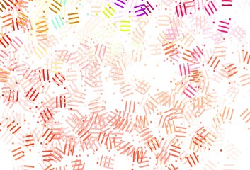 Light Multicolor vector layout with flat lines, dots.