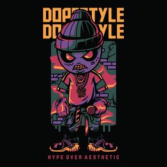 Dope Style  Hiphop Style Illustration