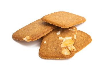 almond cookies isolated