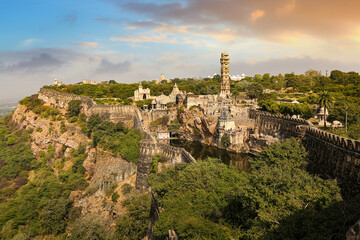 Historic Chittorgarh Fort also known as the Chittor Fort at Rajasthan built in the 7th century AD...