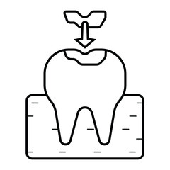 tooth seal creative icon vector