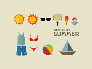 vector illustration of summer season