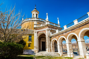 Fototapeta na wymiar It's The Iglesia Real de San Antonio. Royal Church of San Antonio, Aranjuez, Spain