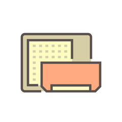 Air conditioner control vector icon design, editable stroke.