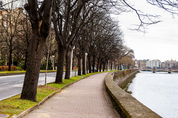 It's River Urumea in San Sebastian, Basque country, Spain