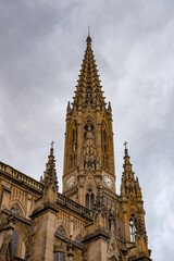 Fototapeta na wymiar It's Good Shepherd Cathedral of San Sebastian, San Sebastian, Spain