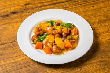 酢豚　Chinese food sweet and sour pork