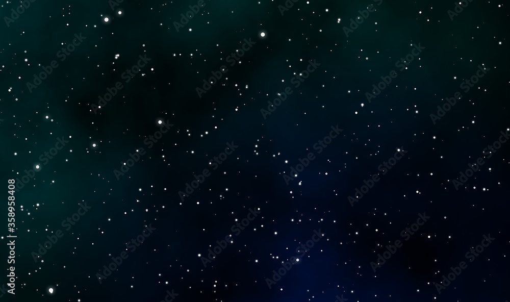 Wall mural space scape illustration graphic design background