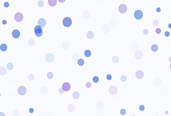 Light BLUE vector pattern with christmas snowflakes.