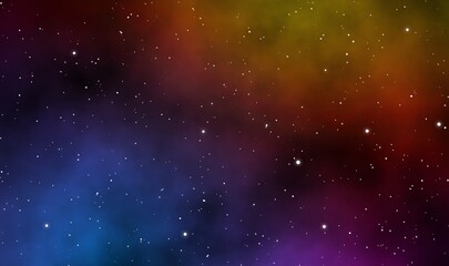 Obraz premium Space scape illustration graphic background