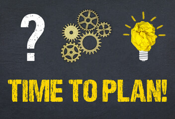 Obraz premium Time to Plan!