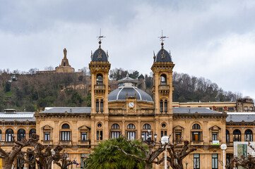 Fototapeta na wymiar It's City Hall of San Sebastian, Basque Country, Spain.