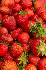 background of strawberries