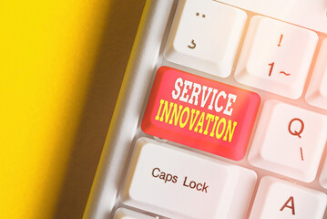Handwriting text Service Innovation. Conceptual photo changing the way you serve customers for greater value