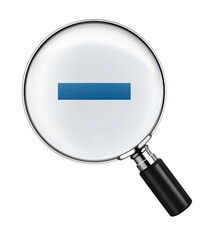 magnifying glass with plus sign on white background