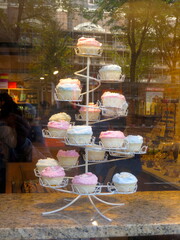cupcakes in einem Schaufenster