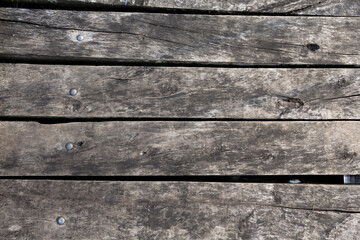Fototapeta premium Old, damaged, wooden planks