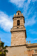 Fototapeta na wymiar It's Tower of the Convent of Santo Domingo de Valencia, Former General Captaincy of Valencia. Valencia, Spain