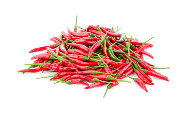 red chilli isolated on white background