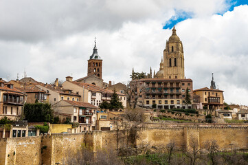 It's Old Town of Segovia, Spain. UNESCO World Heritage Site