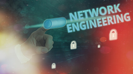 Handwriting text Network Engineering. Conceptual photo professional who has the skills to oversee...