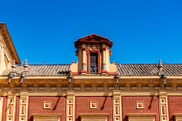 It's San Telmo Palace, Seville, Spain. Seat of the presidency of the Andalusian Autonomous...