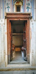 old wooden traditional door