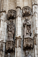It's Statue on the Seville Cathedral, Roman Catholic cathedral in Seville,Spain.