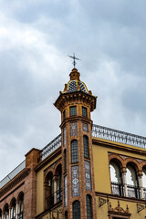 Fototapeta na wymiar It's Architecture of the Historic centre of Seville, Spain.