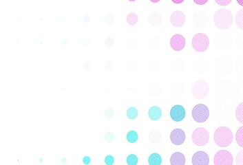 Light Pink, Blue vector template with circles.