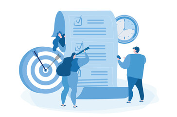 Discipline. Vector illustration for web banner, infographics, mobile. 