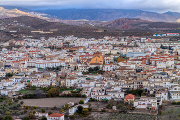 Fototapeta na wymiar town in the southern foothills of Sierra Nevada in Spain