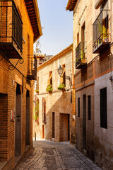 Fototapeta na wymiar Street in the Old city of Toledo, Spain, UNESCO World Heritage