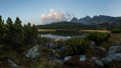 Beautiful tranquil lake in mountains