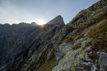 Fototapeta na wymiar Orla Perc in Tatra Mountains
