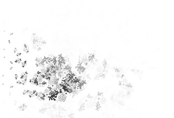 Obraz premium Light Gray vector backdrop with memphis shapes.
