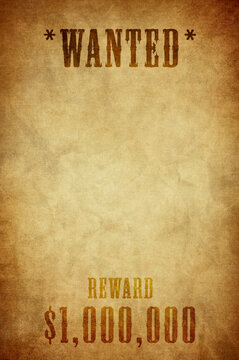 vintage blank wanted poster
